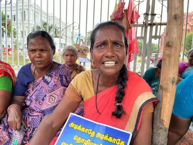 தூய்மைப் பணியாளர்கள் கைது